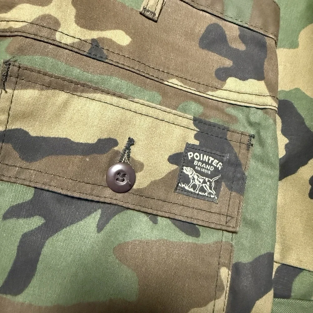 Vintage Pointer Brand Woodland Camo Pants Made In USA 32x30 Workwear Hunting